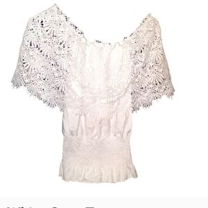 White boogie halter crop top